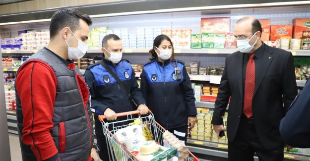 Alanya Belediyesi Zabıta Ekipleri Marketlerde Etiket ve Hijyen Denetimi Yaptı