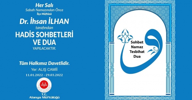 Alış Camii'nde Hadis Sohbetleri Başlıyor