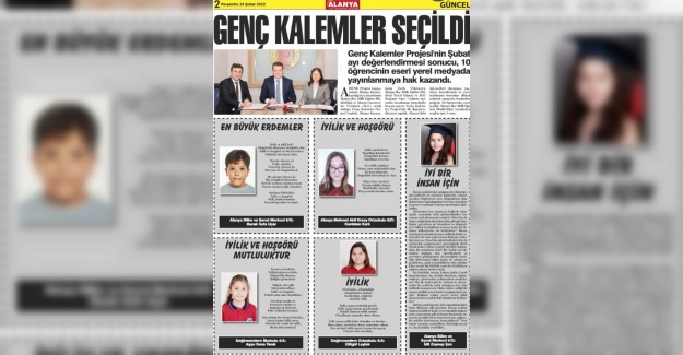 Genç Kalemler Projesinin İlk Eserleri Yayımlandı