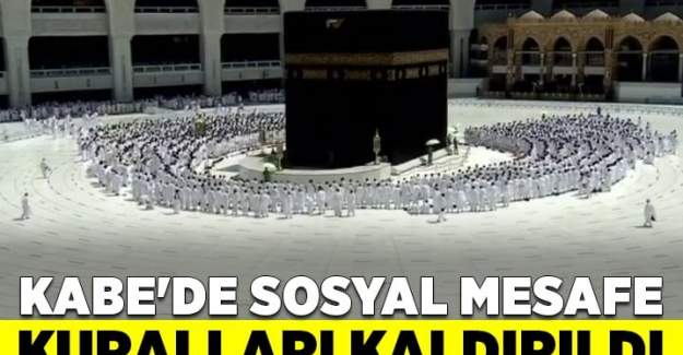 Kabe'de Sosyal Mesafe Kuralları Kaldırıldı