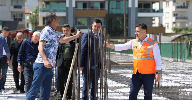 18 Farklı Spor Branşına Hizmet Verecek Oba Kapalı Spor Kompleksi Hızla Yükseliyor