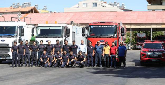 Antalya Büyükşehir’den Mersin’e İtfaiye Desteği