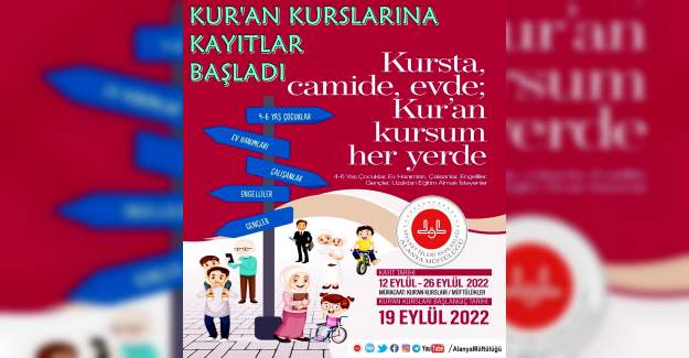 Kur'an Kurslarına Kayıtlar Başladı