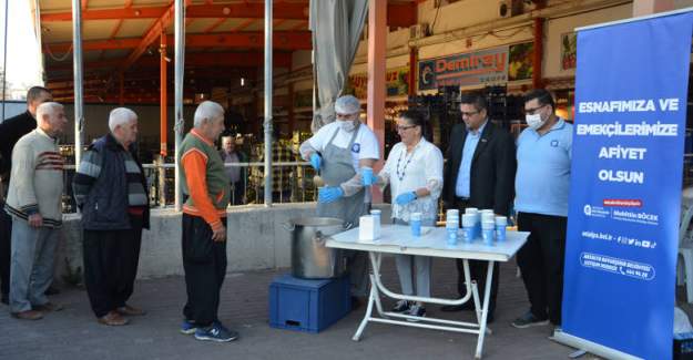 Alanya Hal Esnafına Sıcak Çorba