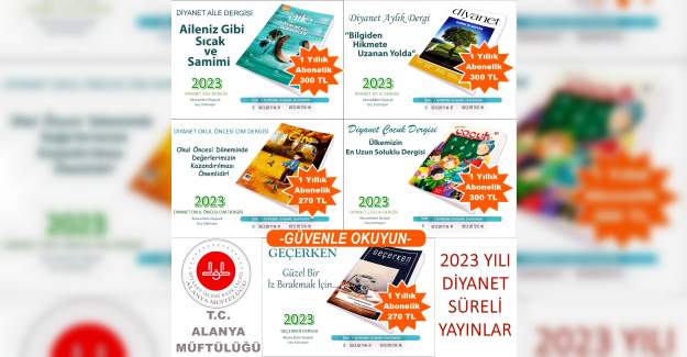 2023 Yılı Diyanet Dergi Abonelikleri Başladı