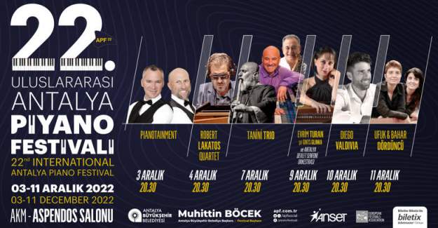 22. uluslararası Antalya Piyano Festivali Başlıyor!