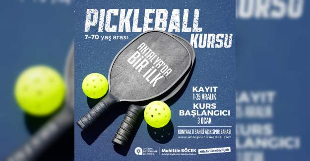 Büyükşehir Belediyesi Pickleball Kursu Düzenleyecek