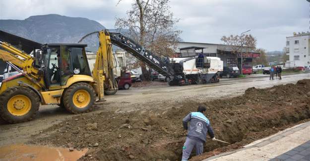 Kestel İsa Küçülmez Caddesi Yenileniyor