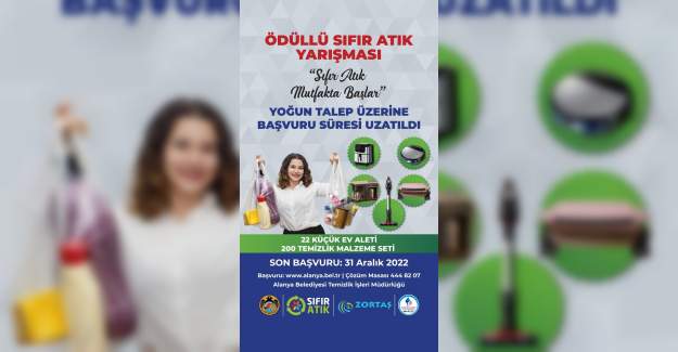 Ödüllü Sıfır Atık Yarışması İçin Son Hafta