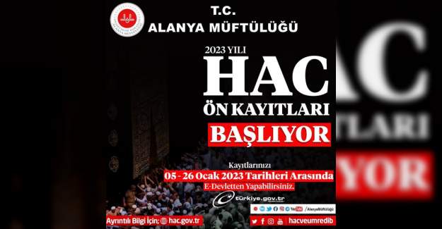 2023 Yılı Hac Ön Kayıtları Başlıyor