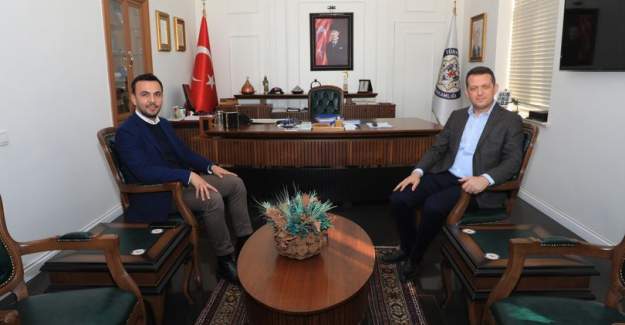 Alanya Ak Parti İlçe Başkanı Mustafa Toklu'dan Kaymakam Ürkmezer'e Tebrik Ziyareti