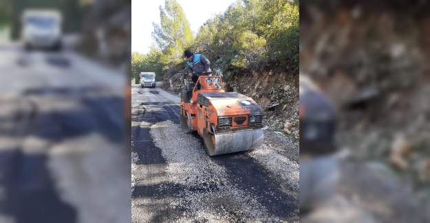 Alanya Belediyesi'nden Kırsal Yollarında Yoğun Mesai