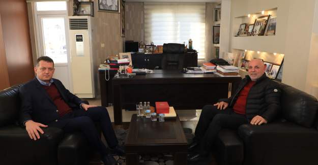 Alanya Kaymakamı Ürkmezer Alanyaspor Başkanı Çavuşoğlu'nu Ziyaret Etti