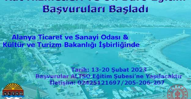 Altso'dan Kat Hizmetleri ve Ön Büro Eğitimi