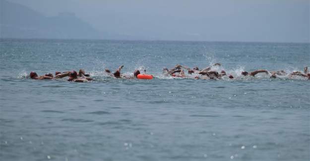 Alanya Uluslararası Açık Su Yüzme Yarışmaları Yapıldı