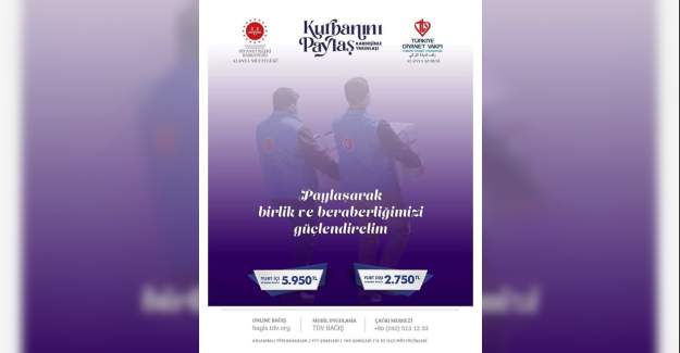 2023 Yılı Vekaletle Kurban Kesim Bedeli Yurt İçi 5.950tl Yurt Dışı 2.750 tl