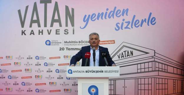 Antalya’nın Önemli Simgelerinden Olan Vatan Kahvesi Yeniden Açıldı