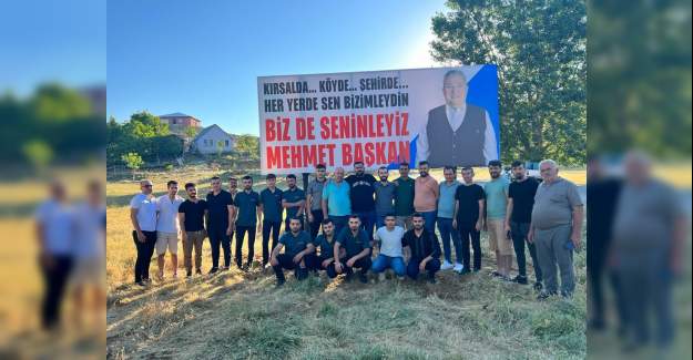 Çamlıca Gençlerinden Mehmet Şahin'e Büyük Destek