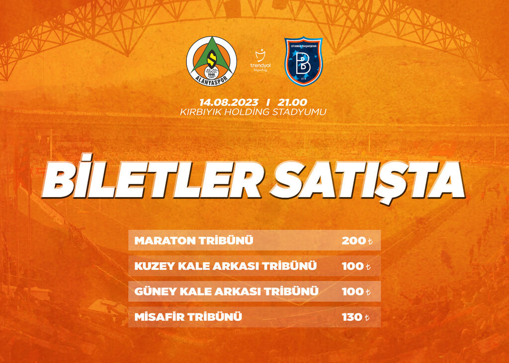 Başakşehir FK Maçı Biletleri Satışa Sunuldu