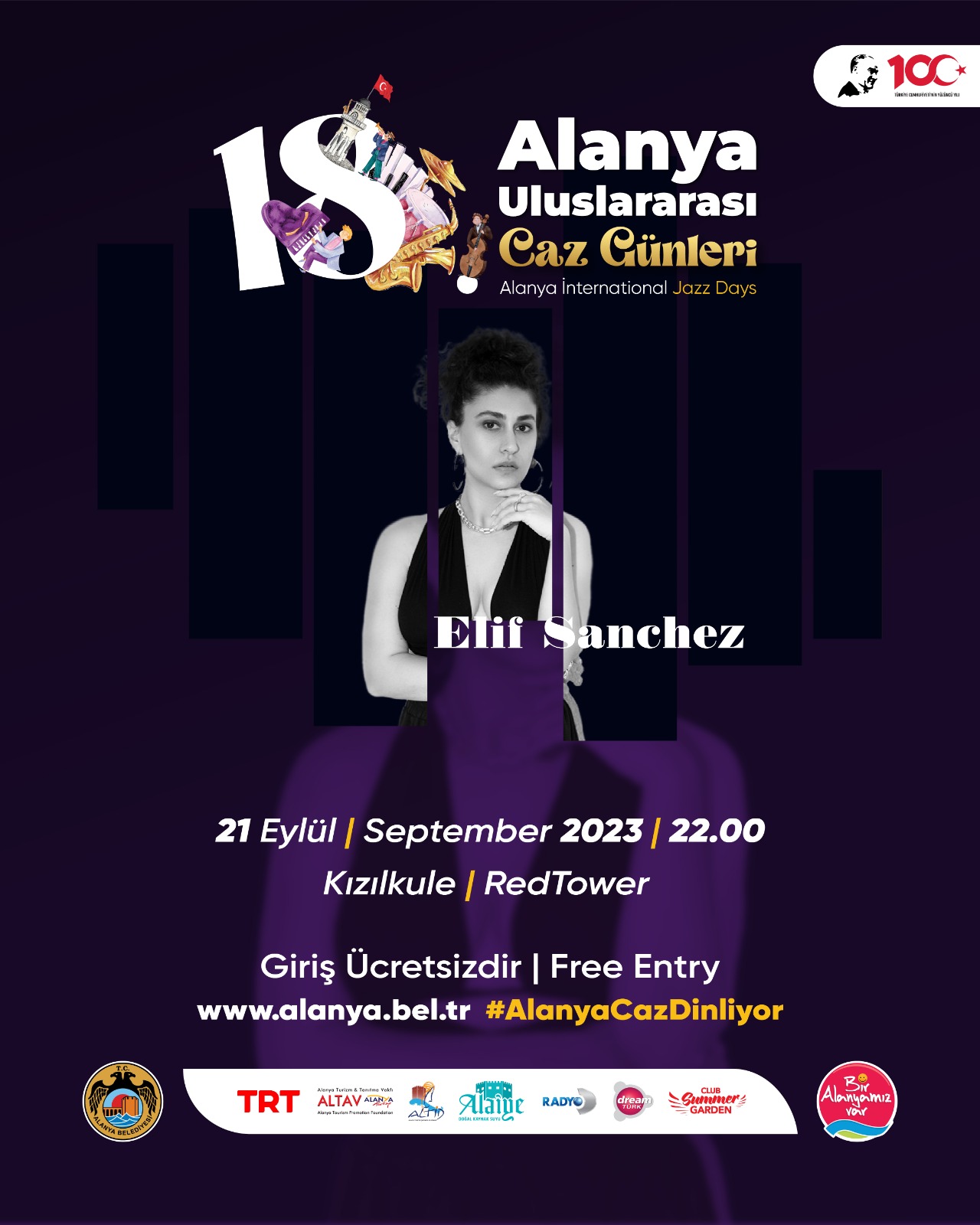 18. Alanya Uluslararası Caz Günleri 21- 24 Eylül’de