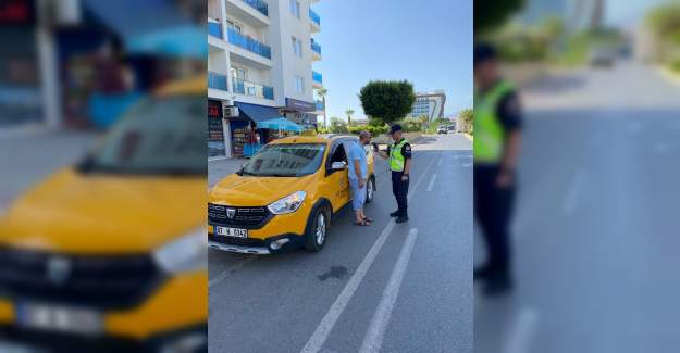 Alanya İlçe Jandarma Komutanlığı Tarafından Ticari Taksi Denetimleri Yapıldı