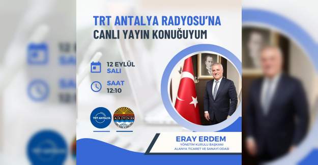Başkan Erdem TRT'ye Konuk Oluyor