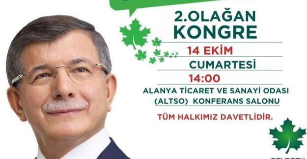 Gelecek Partisi 2.Olağan Kongresini Gerçekleştirecek