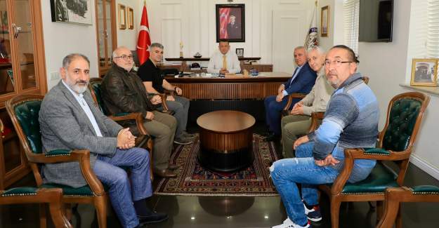Altso Başkanı Eray Erdem ile Hamam Sauna ve Spa İşletmecileri Kaymakam Ürkmezer'i Ziyaret Ettiler