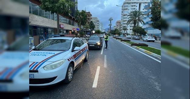Alanya İlçe Jandarma Komutanlığı Tarafından Genel Trafik Uygulaması Yapıldı