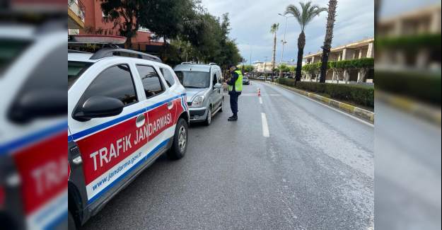 Alanya İlçe Jandarma Komutanlığı Tarafından Genel Trafik Uygulaması Yapıldı