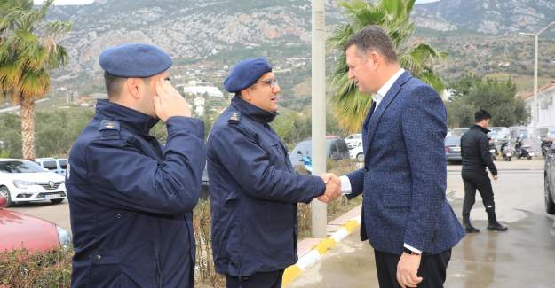 Kaymakam Ürkmezer Alanya Cezaevi Jandarma Tabur Komutanlığını Ziyaret Etti