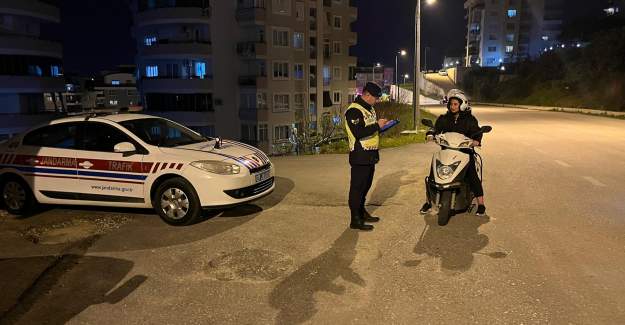 Alanya İlçe Jandarma Komutanlığı Tarafından Genel Trafik Uygulaması Yapıldı