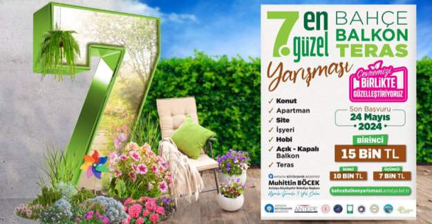 Antalya’nın En Güzel Balkon ve Bahçeleri Seçiliyor