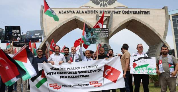 Alanya'dan Gazze'ye Direnişe Selam