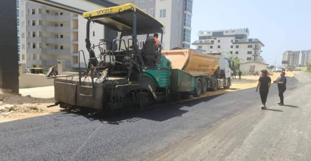 Alanya’da Alt Yapısı Tamamlanan Yerler Asfaltlanıyor