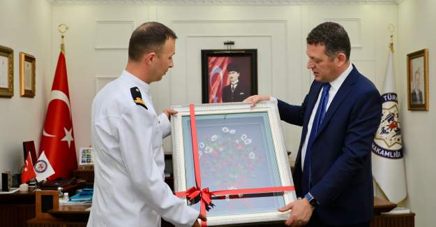 TCG-Nusret Müze Gemisinden Kaymakam Ürkmezer'e Ziyaret