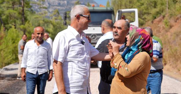 Alanya Belediyesi Dağdere Yolunda Asfalt Çalışmalarına Başladı