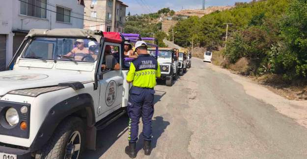 Alanya’da Safari Araçlarına Trafik Denetimi