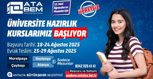 ATABEM YKS Hazırlık Kursları Başlıyor