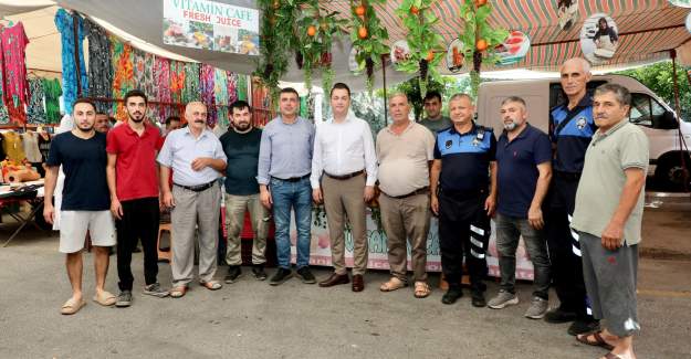 Kaymakam Öztürk’ten Oba Pazarı’na Ziyaret