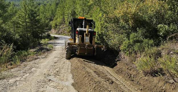 Büyükşehir Kırsal Yolları Kış Şartlarına Hazırlıyor