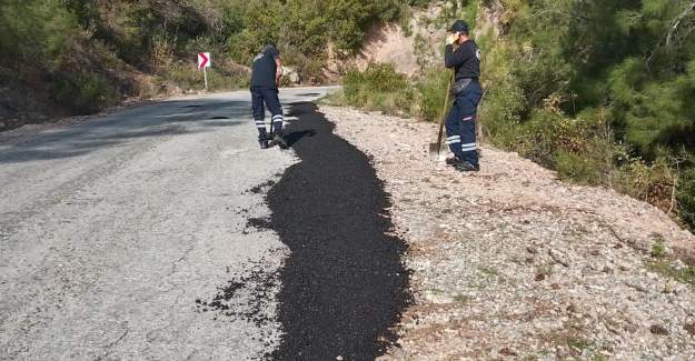 Alanya’da Kırsal Yollara Kış Bakımı