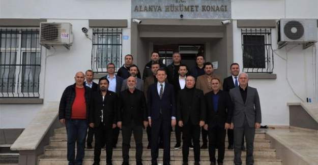 Alanyaspor Yönetim Kurulundan Kaymakam Ürkmezer'e  Ziyaret