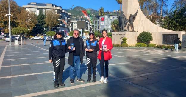ALANYA İLÇE EMNİYET MÜDÜRLÜĞÜNDEN KADES BİLGİLENDİRME FAALİYETİ