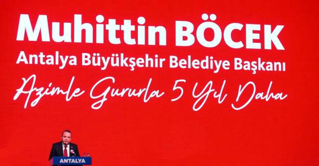CHP Genel Başkanı Özgür Özel: ““Muhittin Böcek İkinci Beş Yılı Hak Ediyor. Antalya da Muhittin Böcek’i Hak Ediyor”