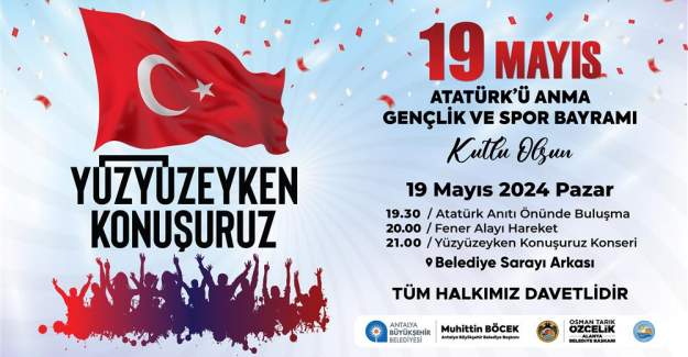 19 Mayıs Atatürk'ü Anma Gençlik ve Spor Bayramı Alanya'da Coşkuyla Kutlanacak
