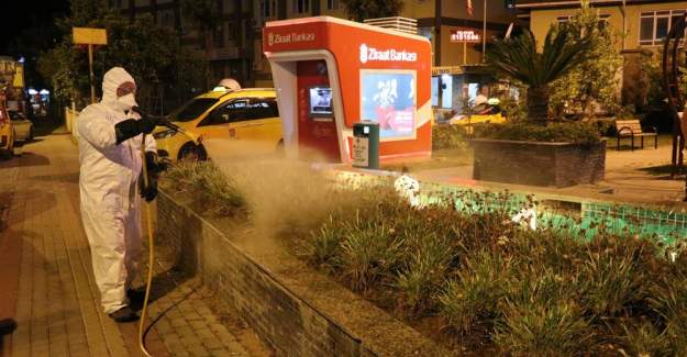 Alanya Belediyesi'nden Yeşil Alanlarda Zirai Mücadele