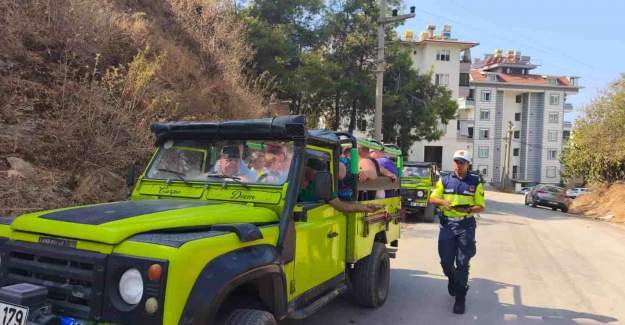 Alanya’da Safari Araçlarına Trafik Denetimi