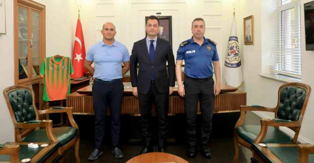 Kaymakam Öztürk'e Emniyet Müdürlerinden Ziyaret