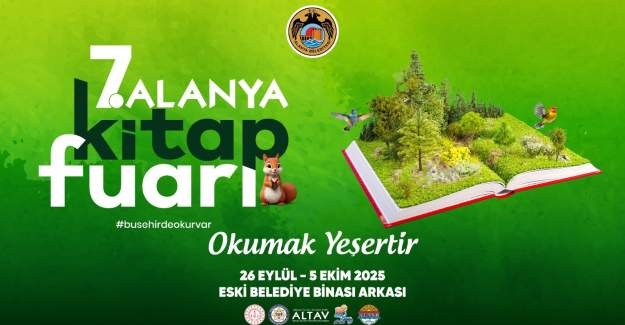 Alanya Kitap Fuarı 26 Eylül’de Başlıyor
